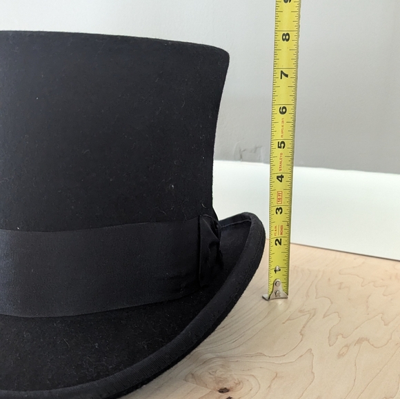 Scala Classico Mad Hatter Wool Felt Top Hat - Picture 3 of 11